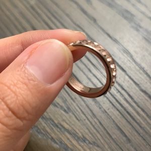 Coach rose gold ring